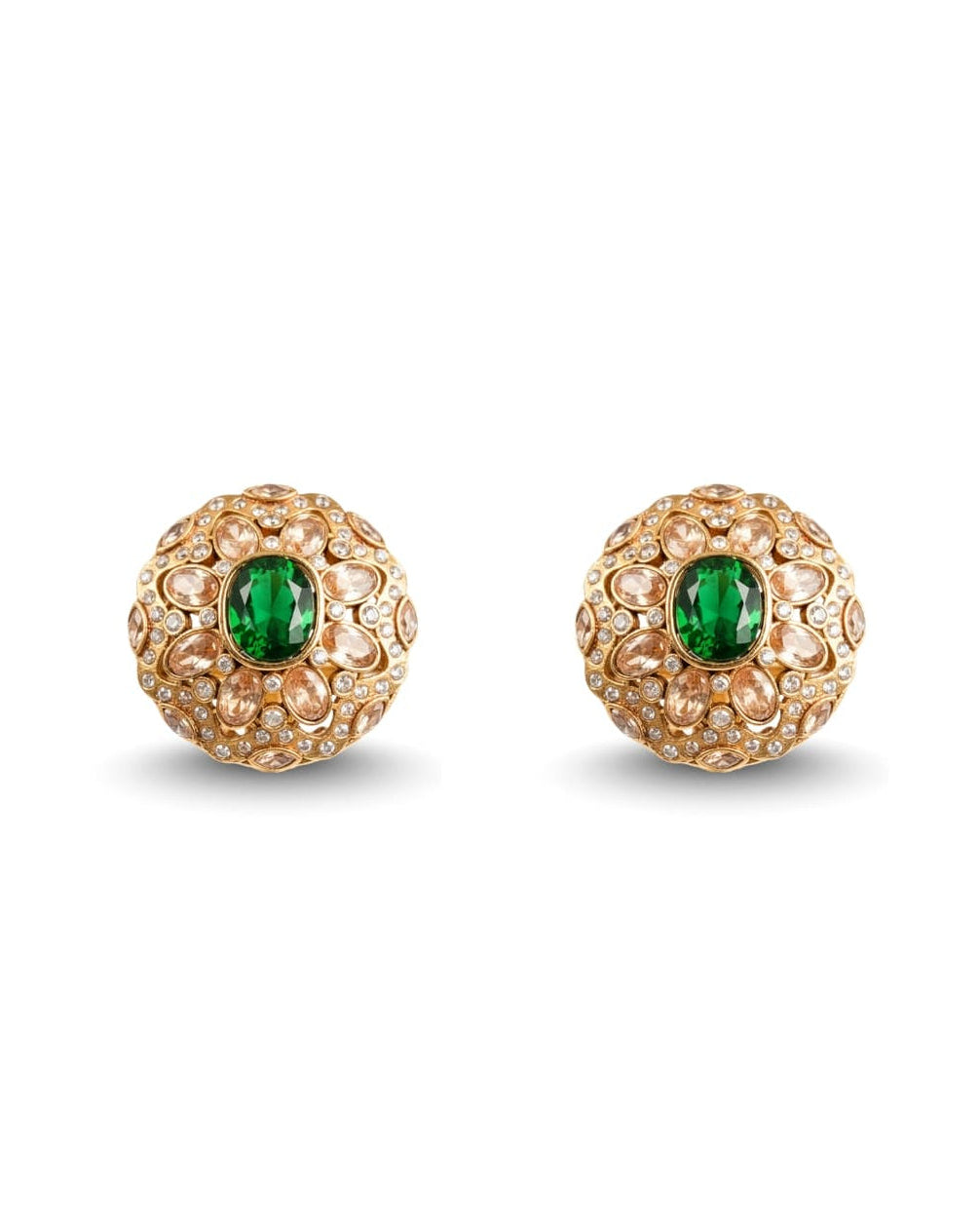 Emerald Crown Earrings