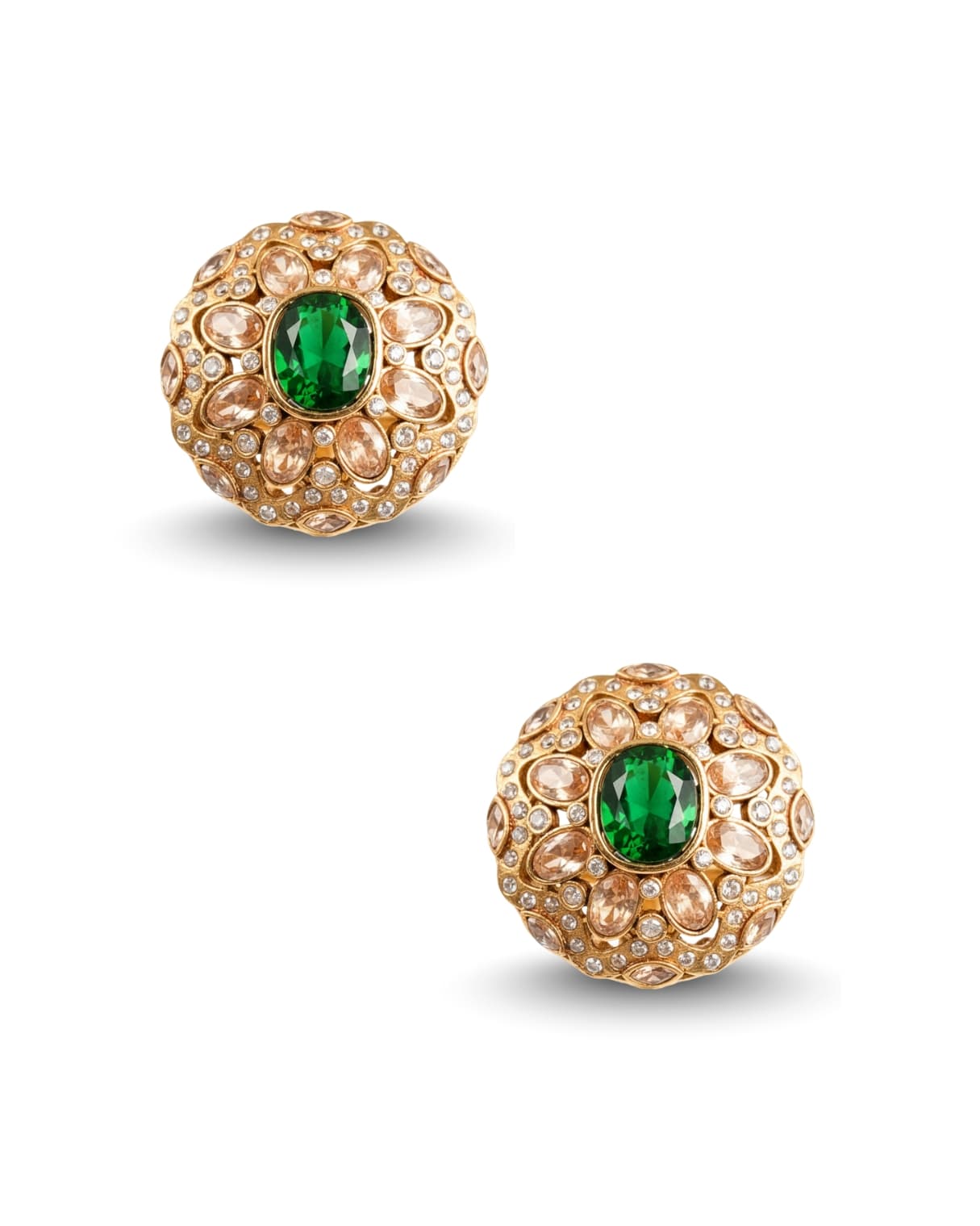 Emerald Crown Earrings