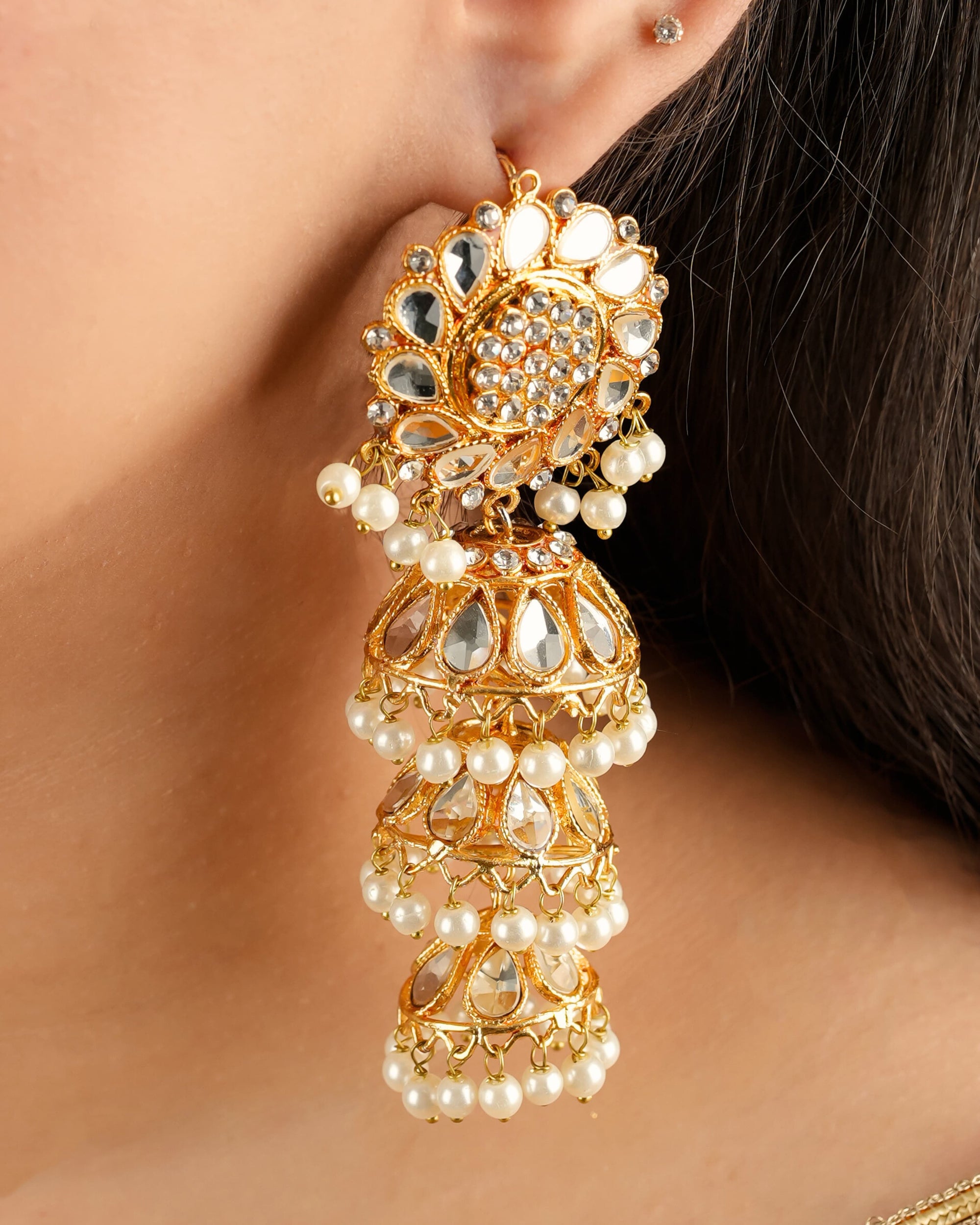 Aarzoo 3-Drop Jhumki