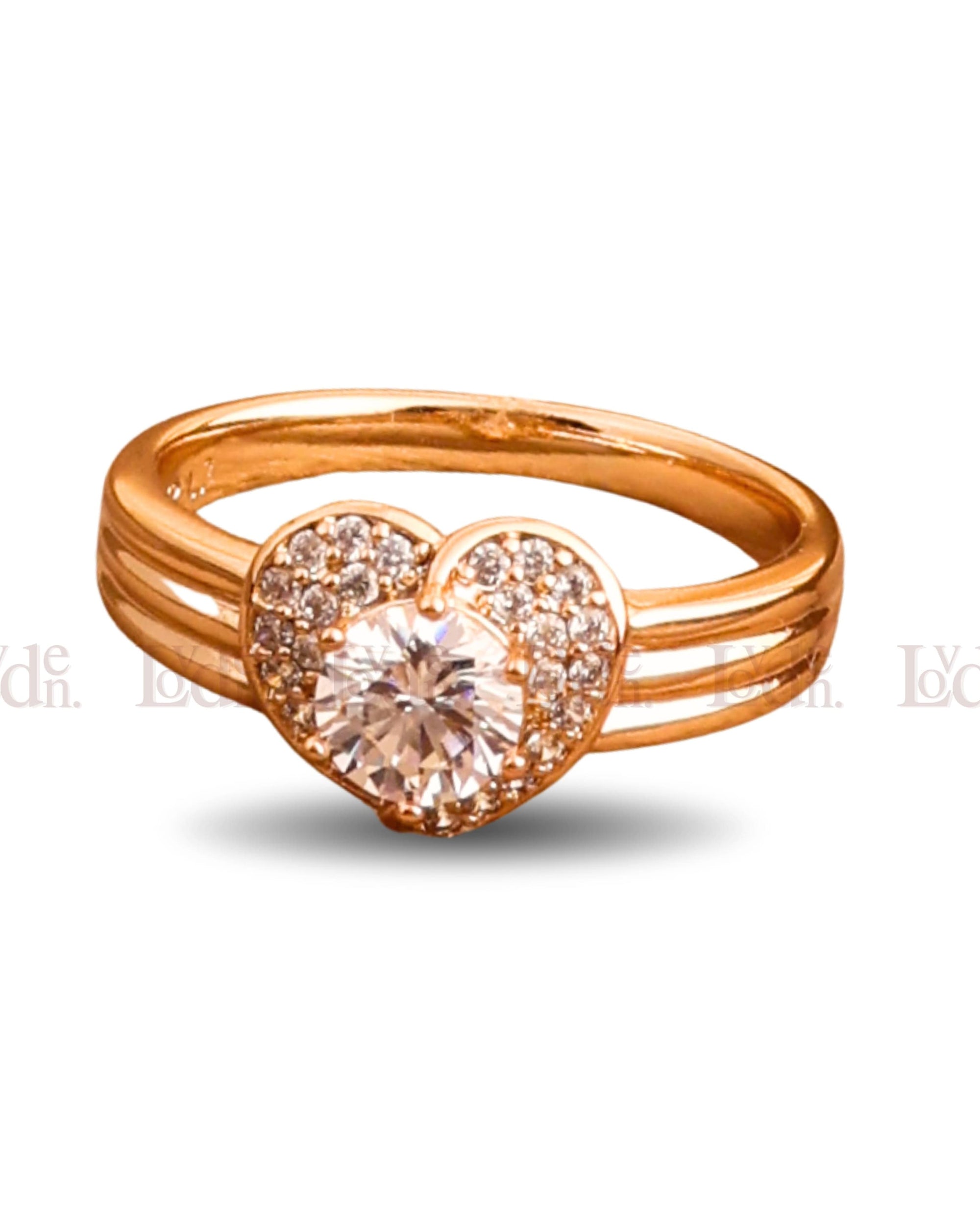 Heart Zircon Ring