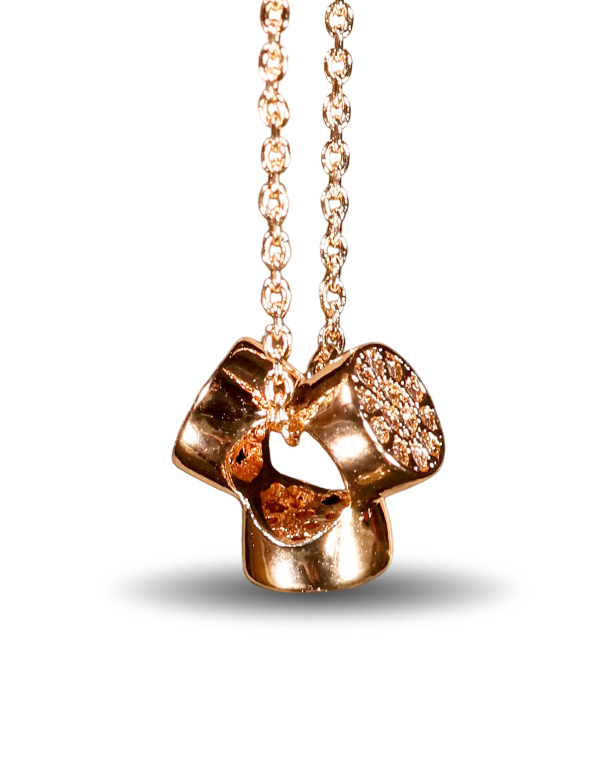 Clover Zircon Pendant with Chain