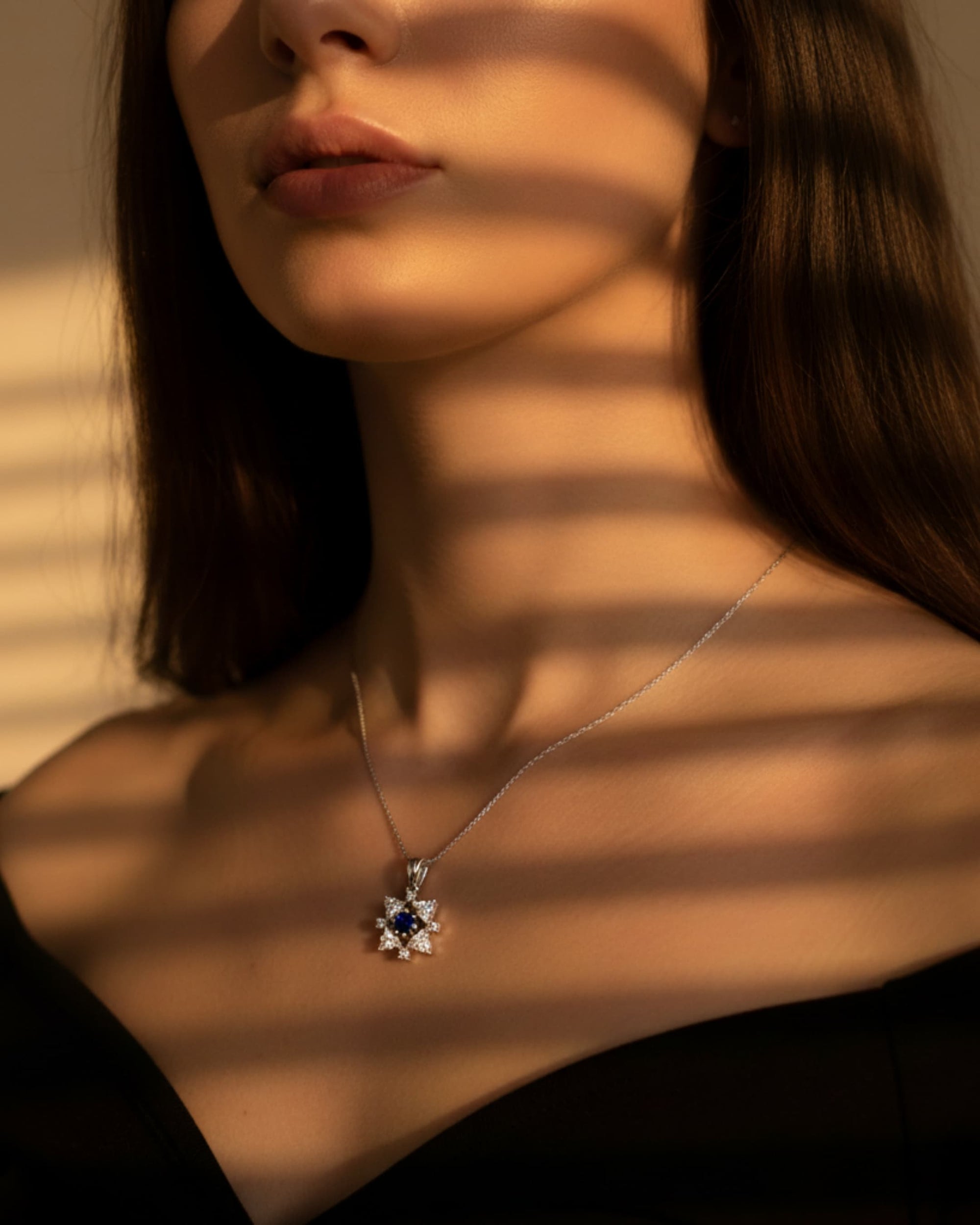 Blue Poker Pendant