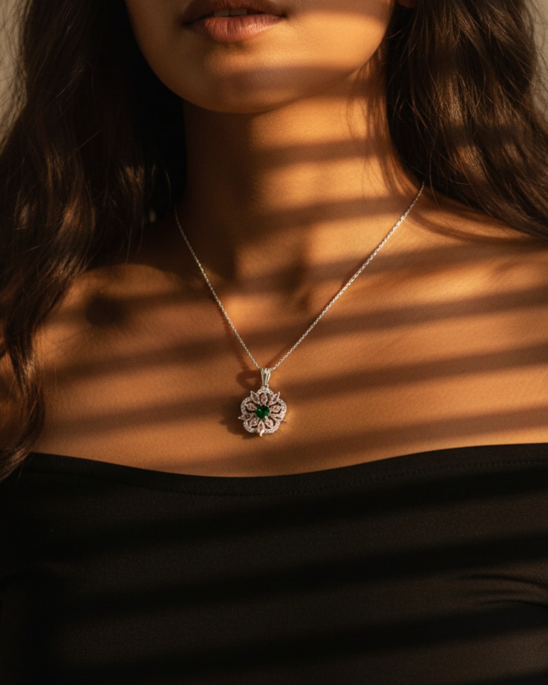 Emerald Flower Set
