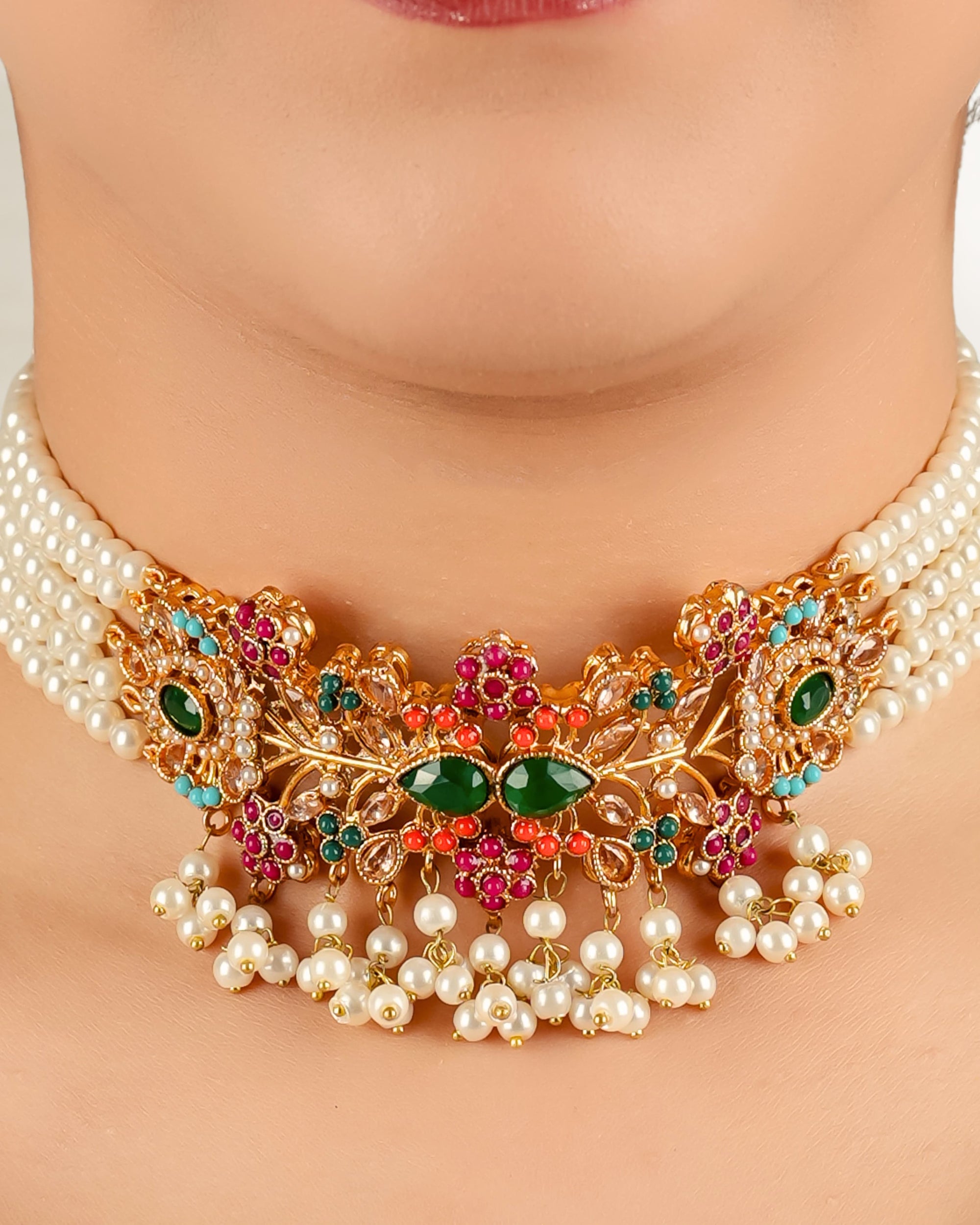 Eliva Nauratan Choker Set