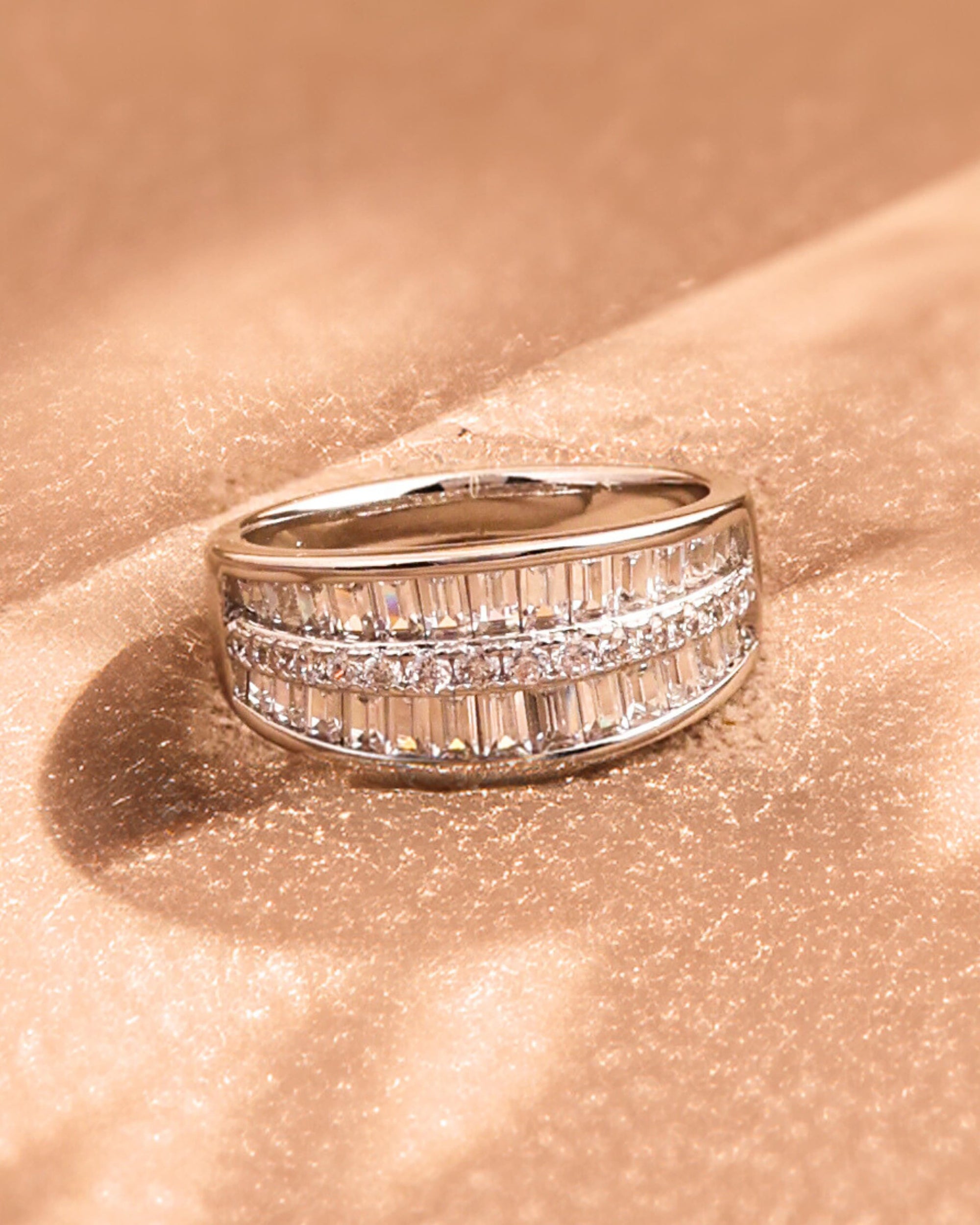 Baguette Zircon Ring