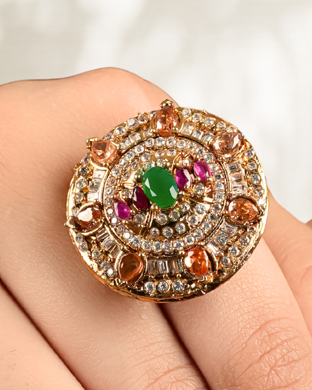 Champagne Ring With Meena