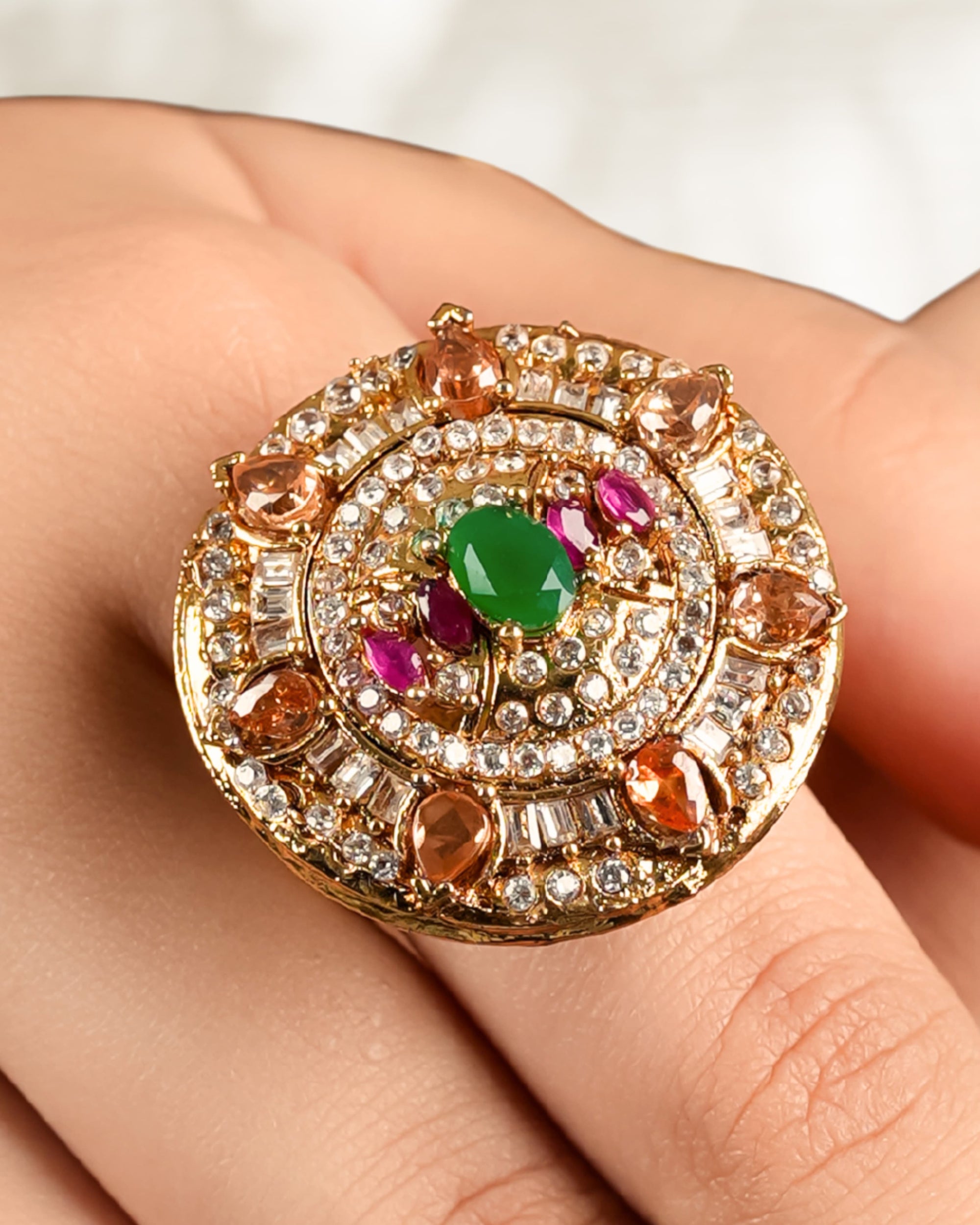 Champagne Ring With Meena