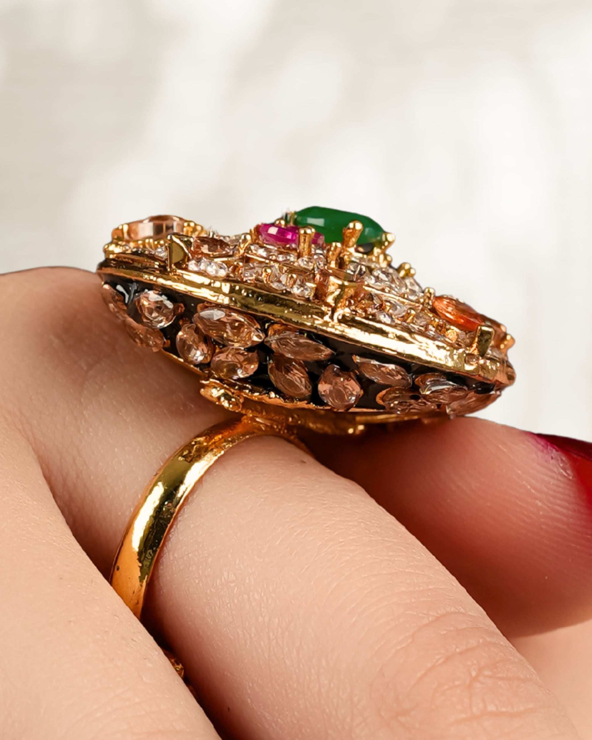 Champagne Ring With Meena