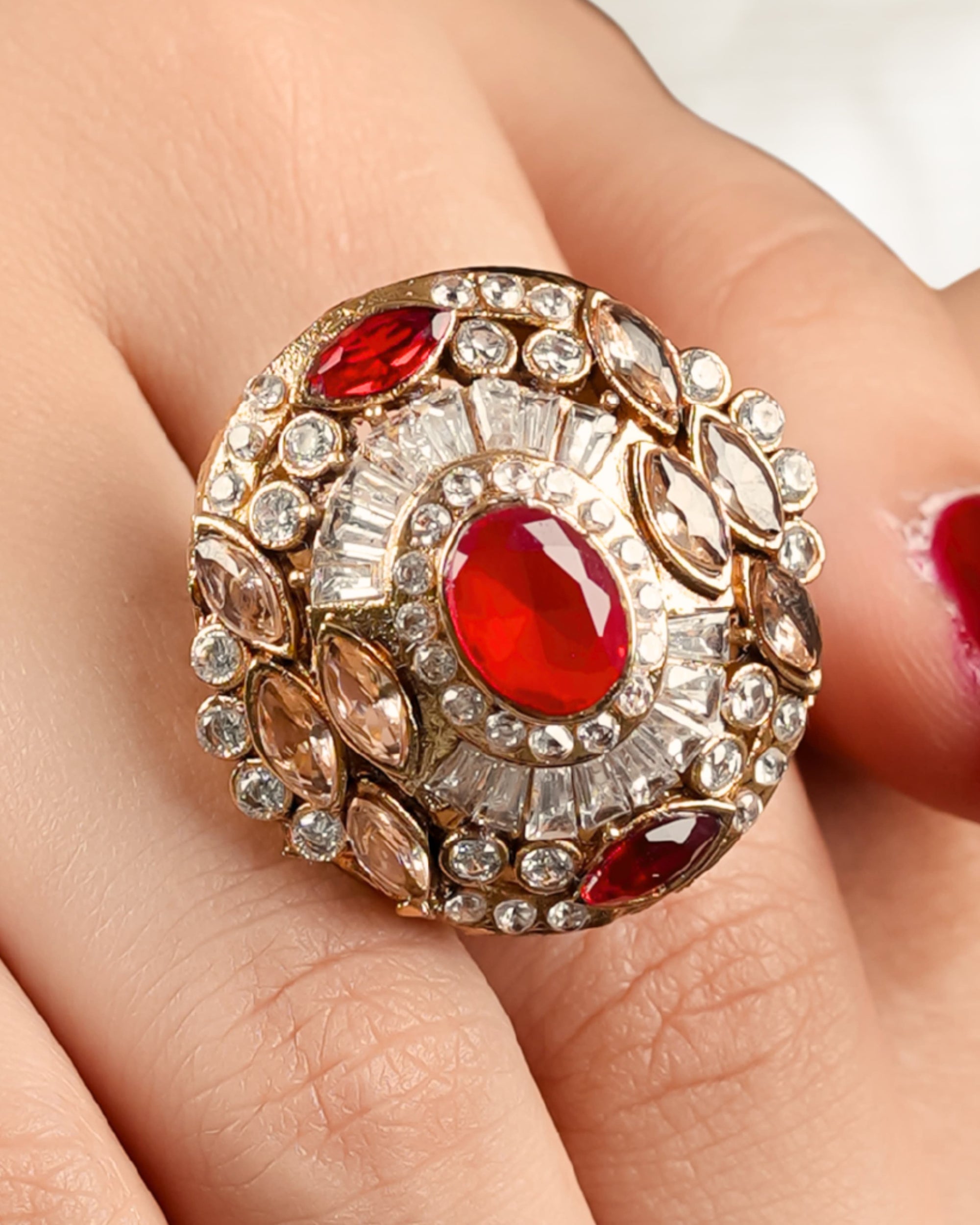 Ruby Ring With Meena