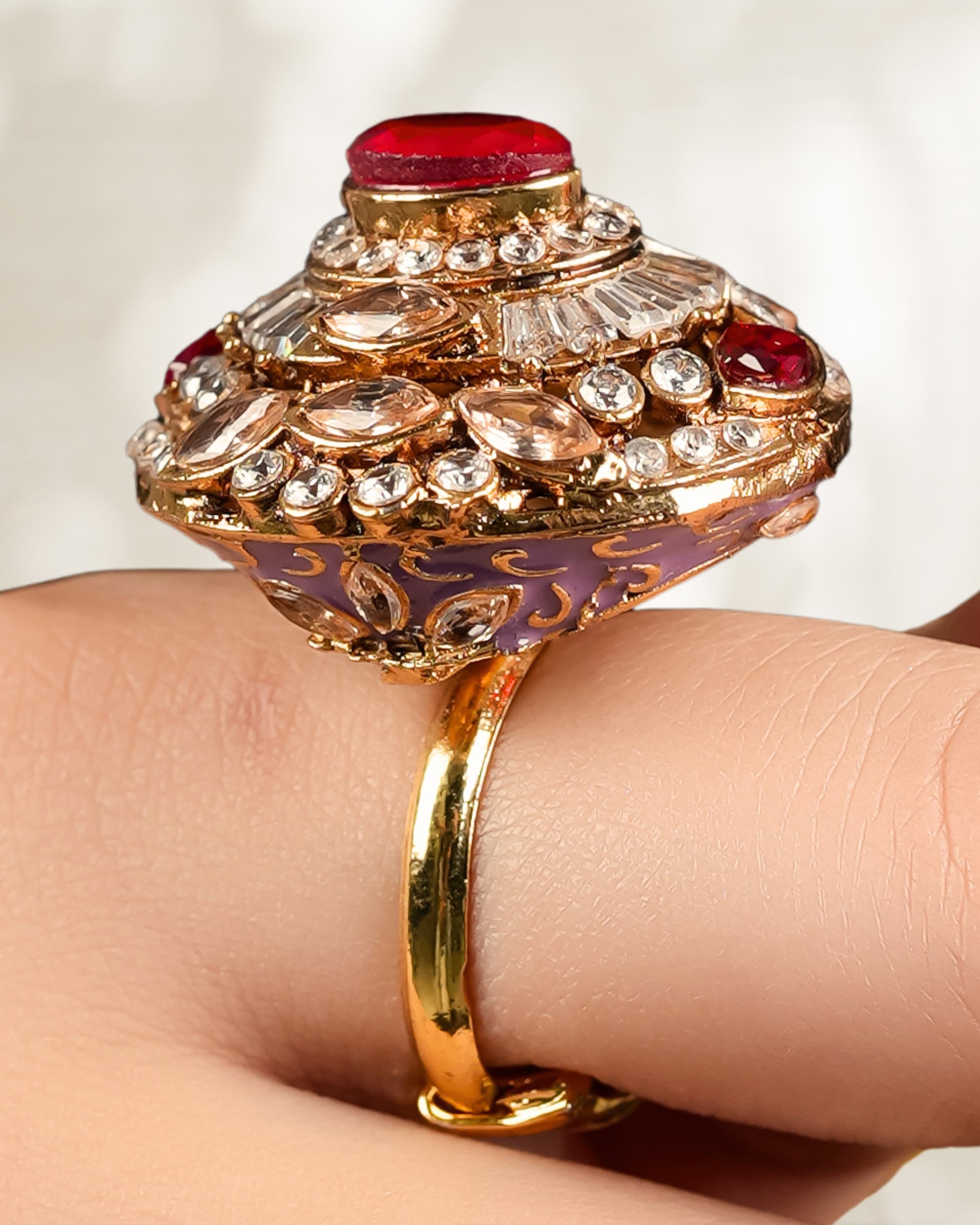 Ruby Ring With Meena