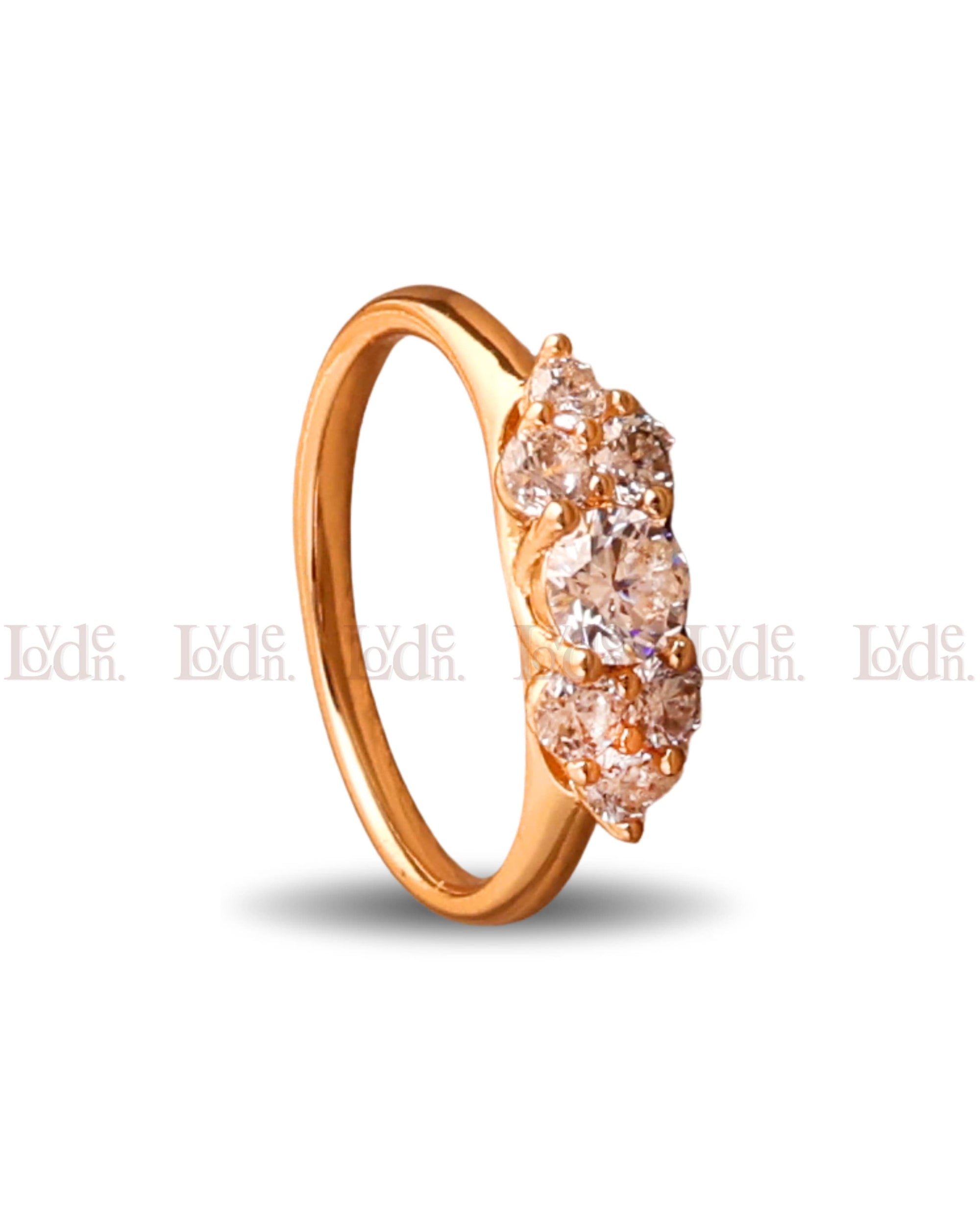 Solitaire Trinity Ring