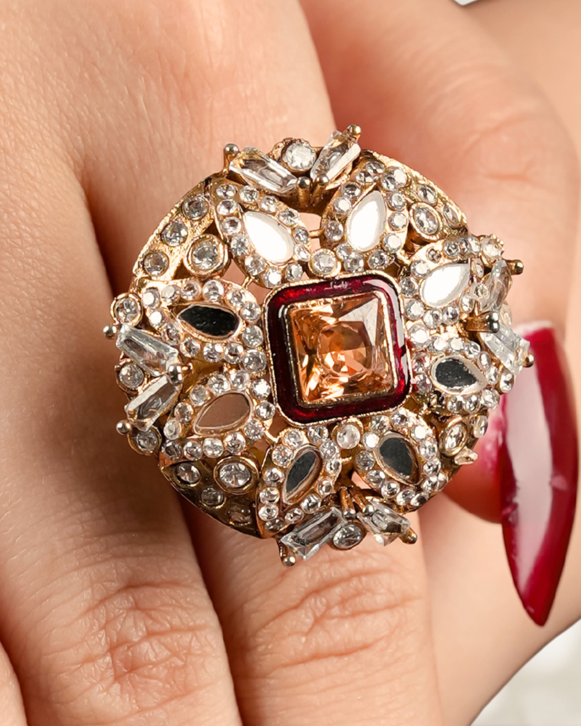 Champagne Meena Ring