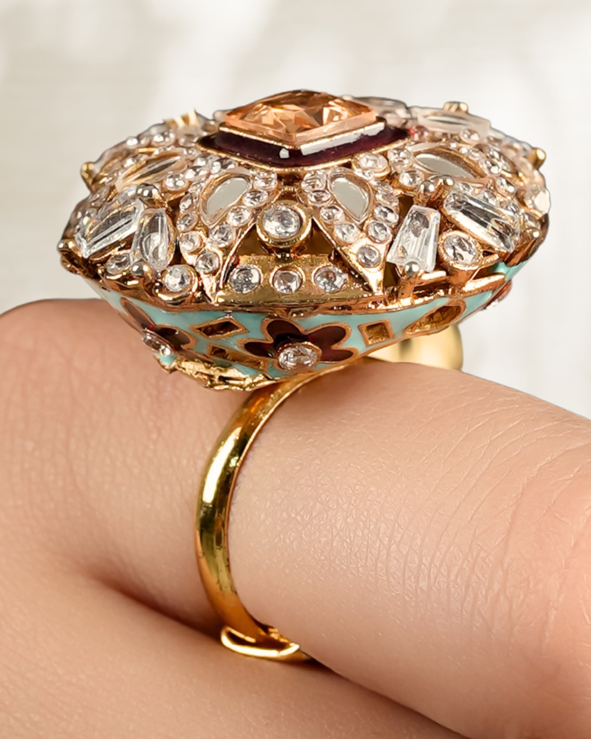Champagne Meena Ring