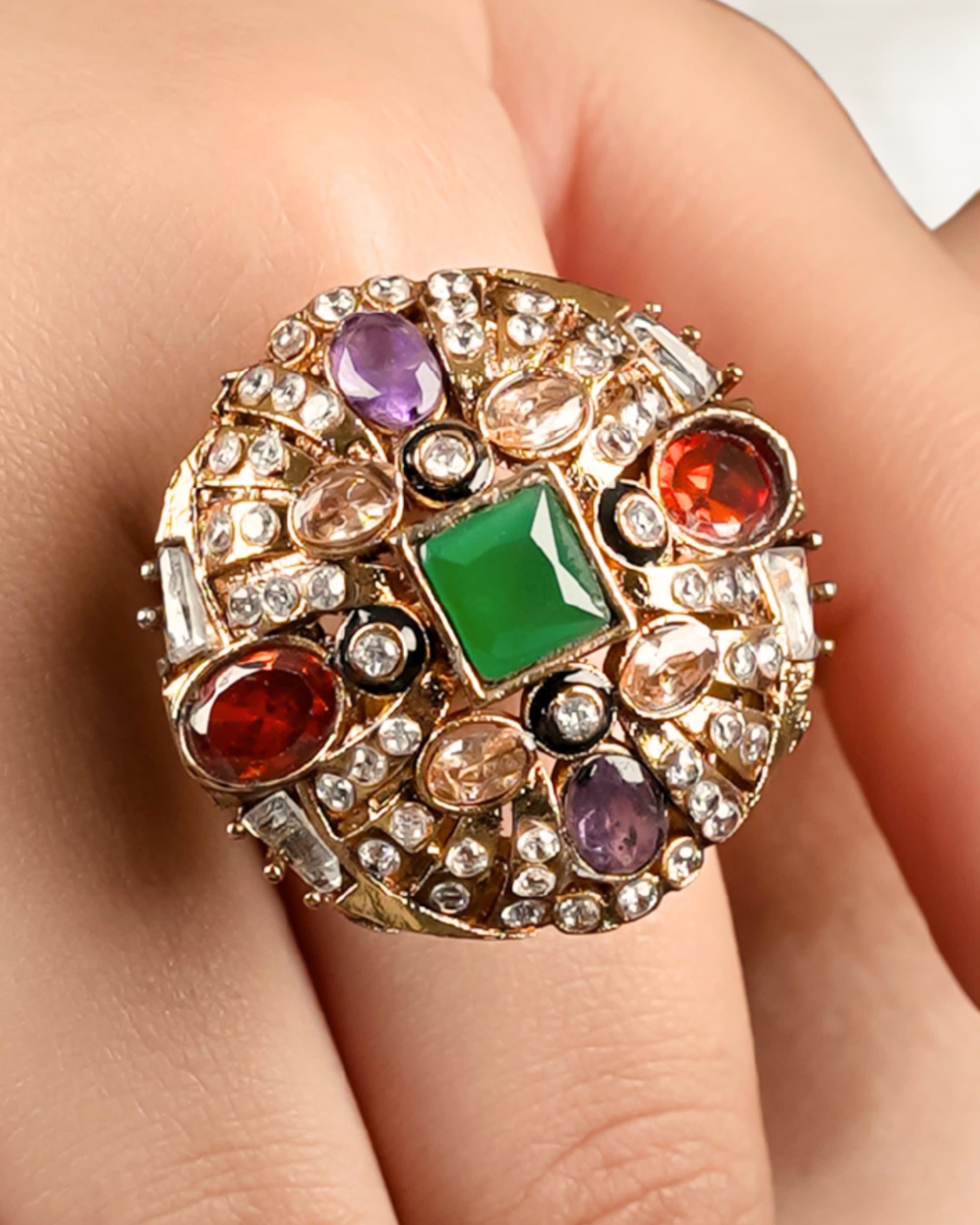Multicolor Ring with Meena