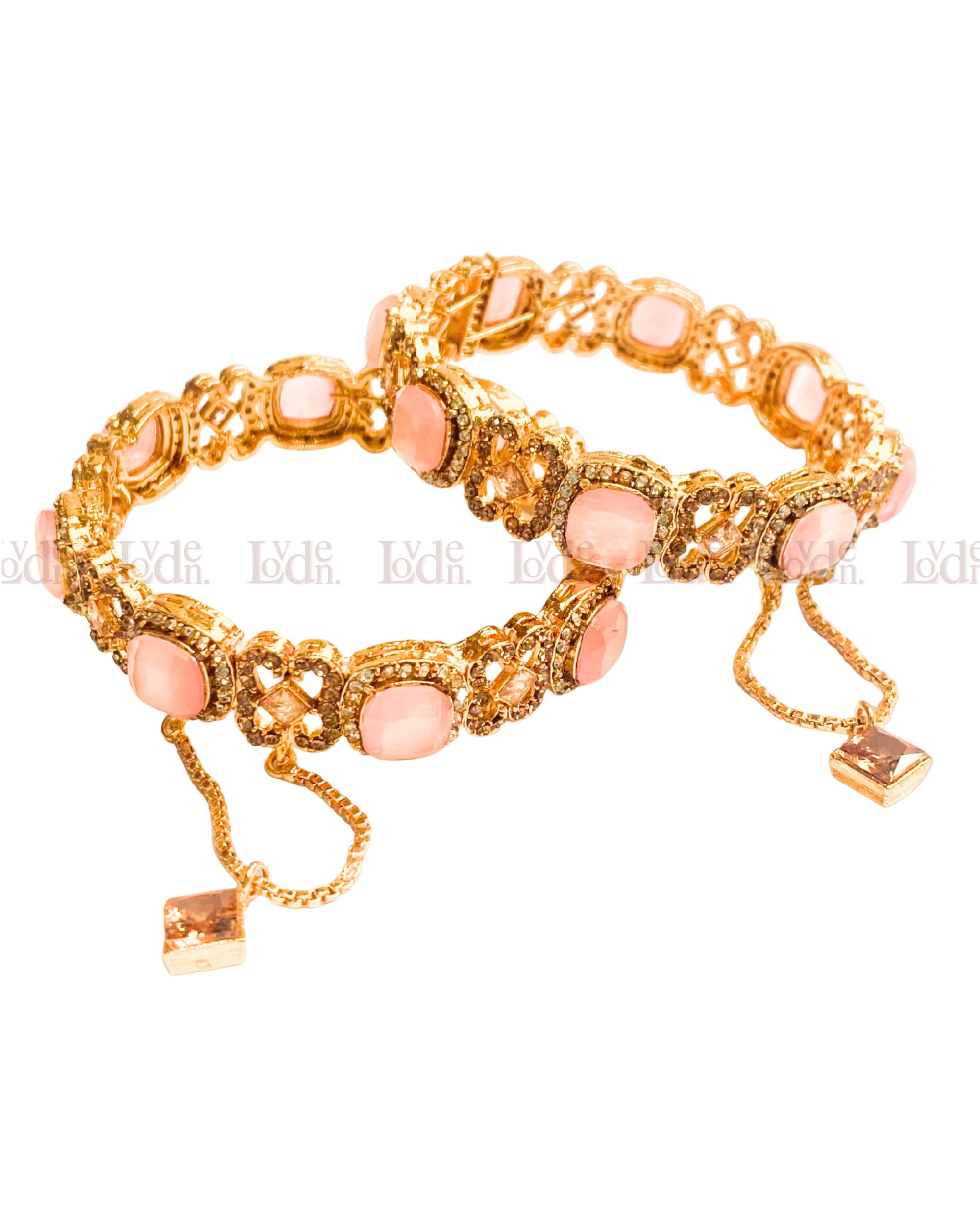 Pink Aquamarine Bangle