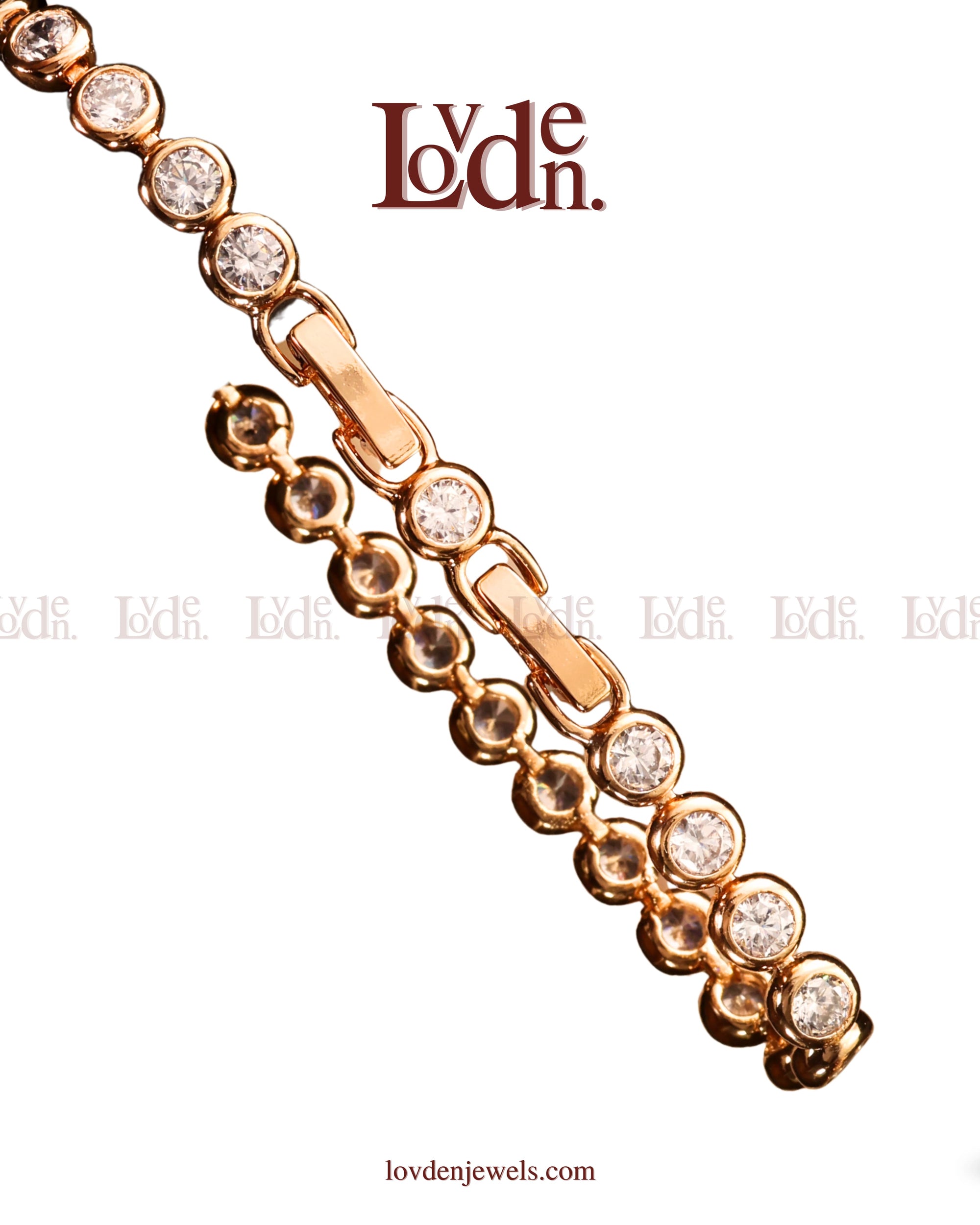 Bezel-Set Zircon Bracelet