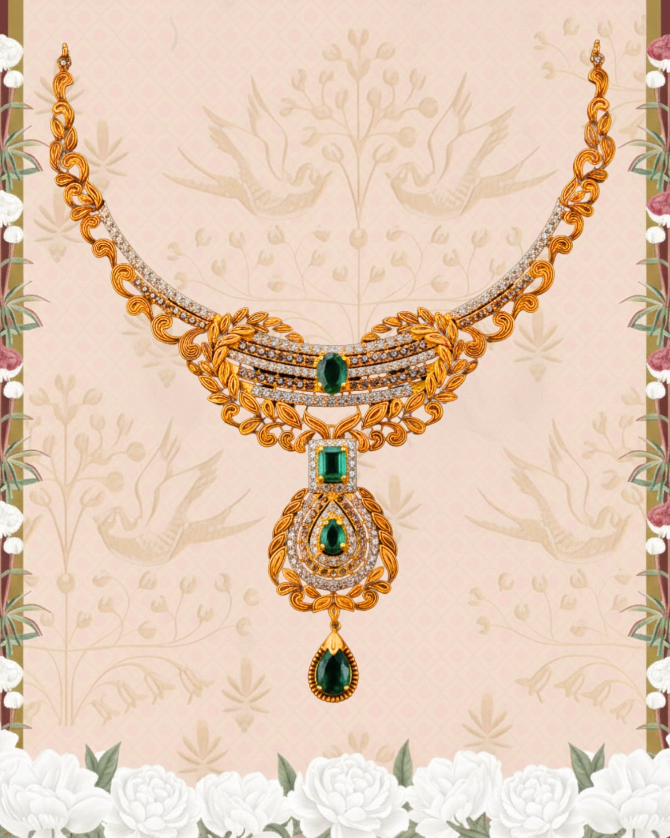Nazia Fleur Necklace Set