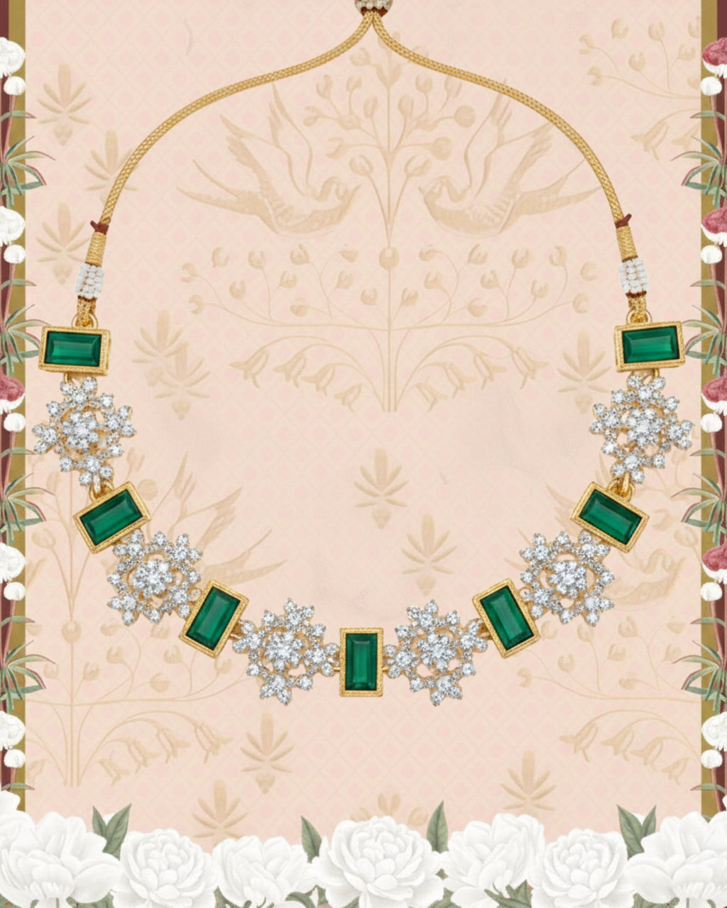 Green Loop Necklace Set