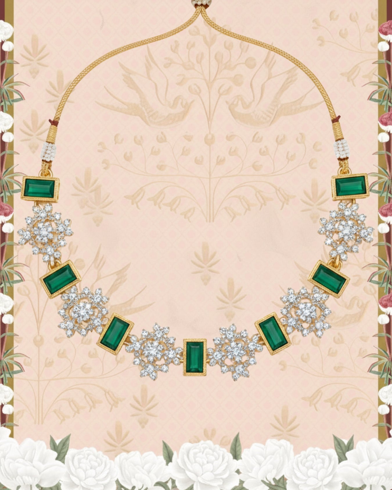 Green Loop Necklace Set