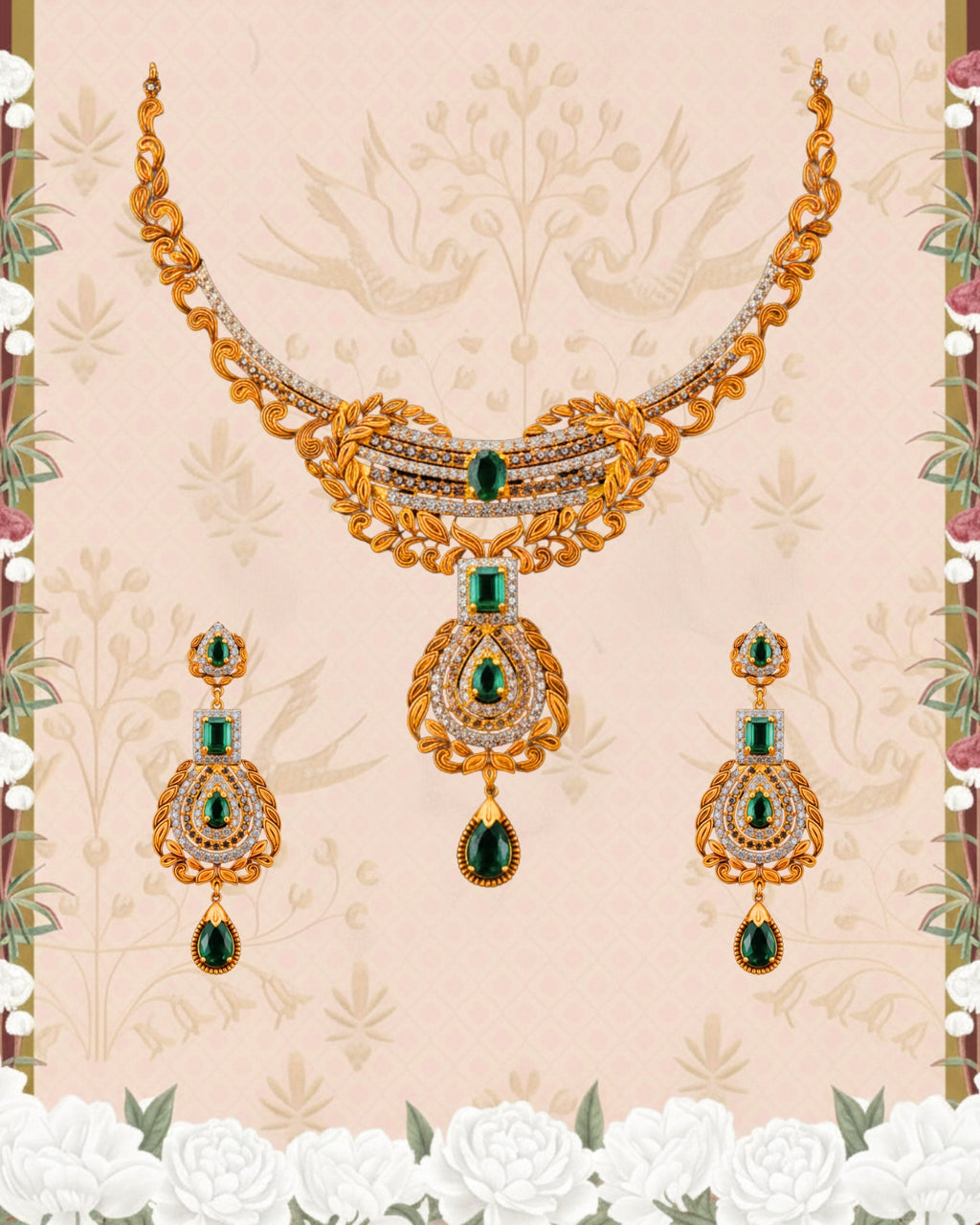 Nazia Fleur Necklace Set