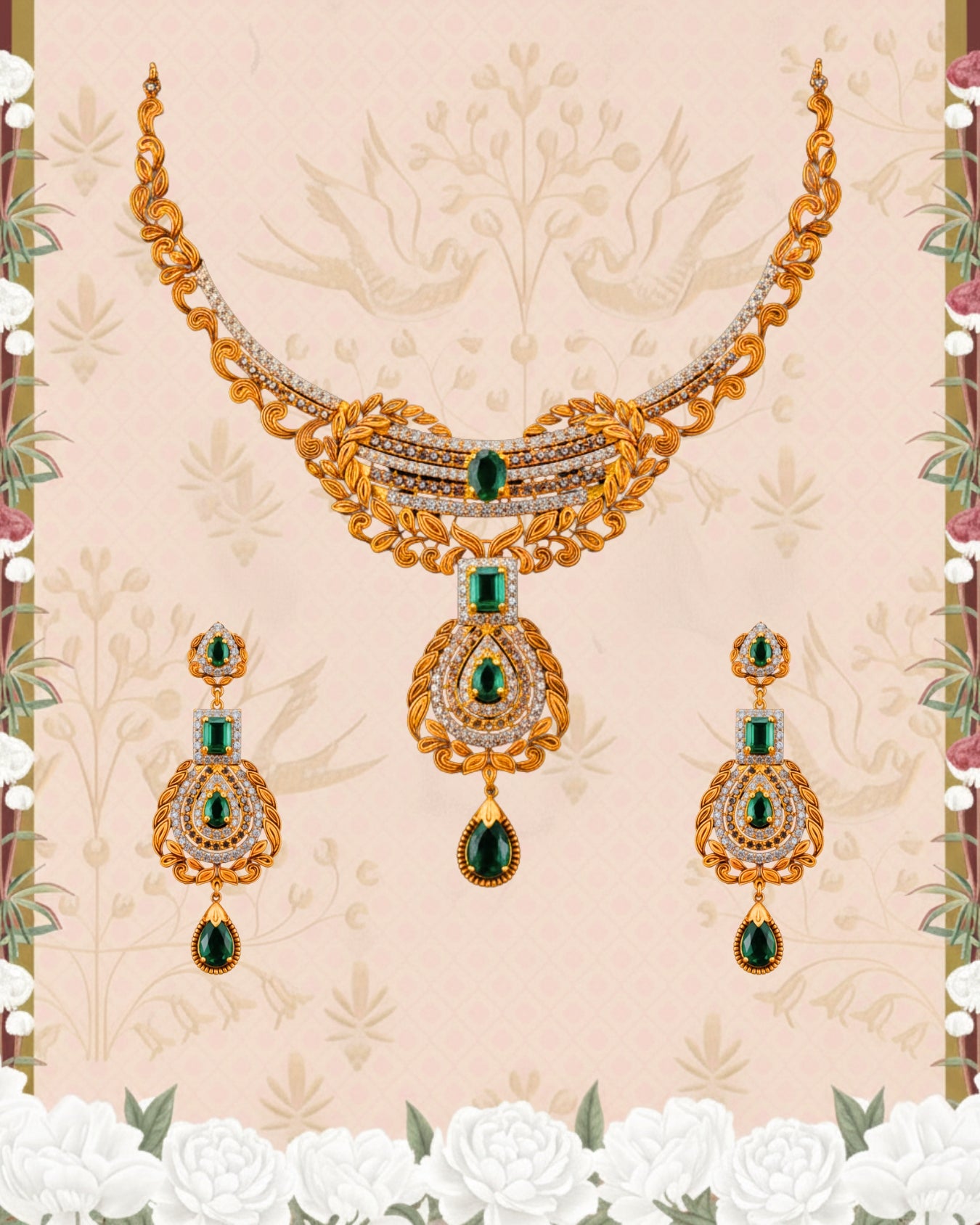 Nazia Fleur Necklace Set