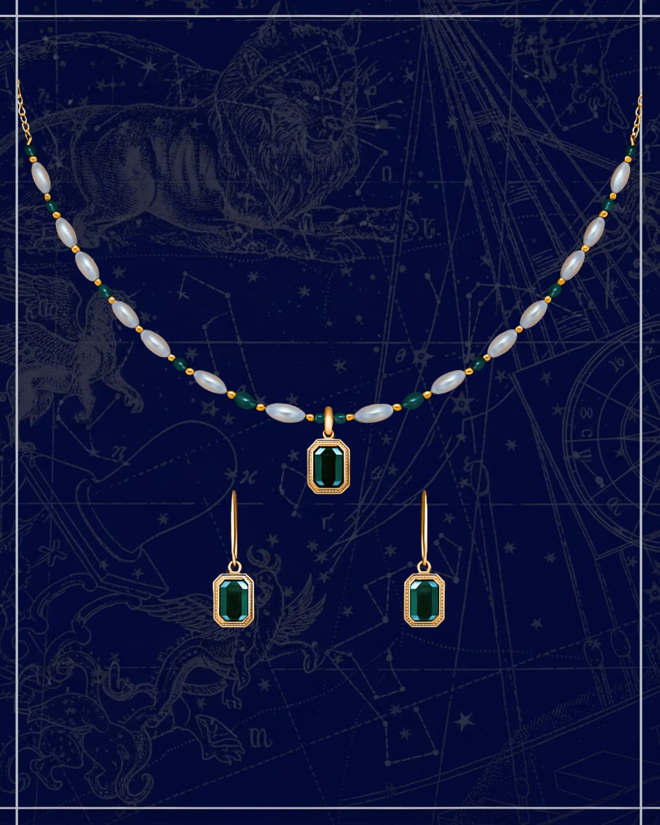 Emerald Dewdrop Necklace