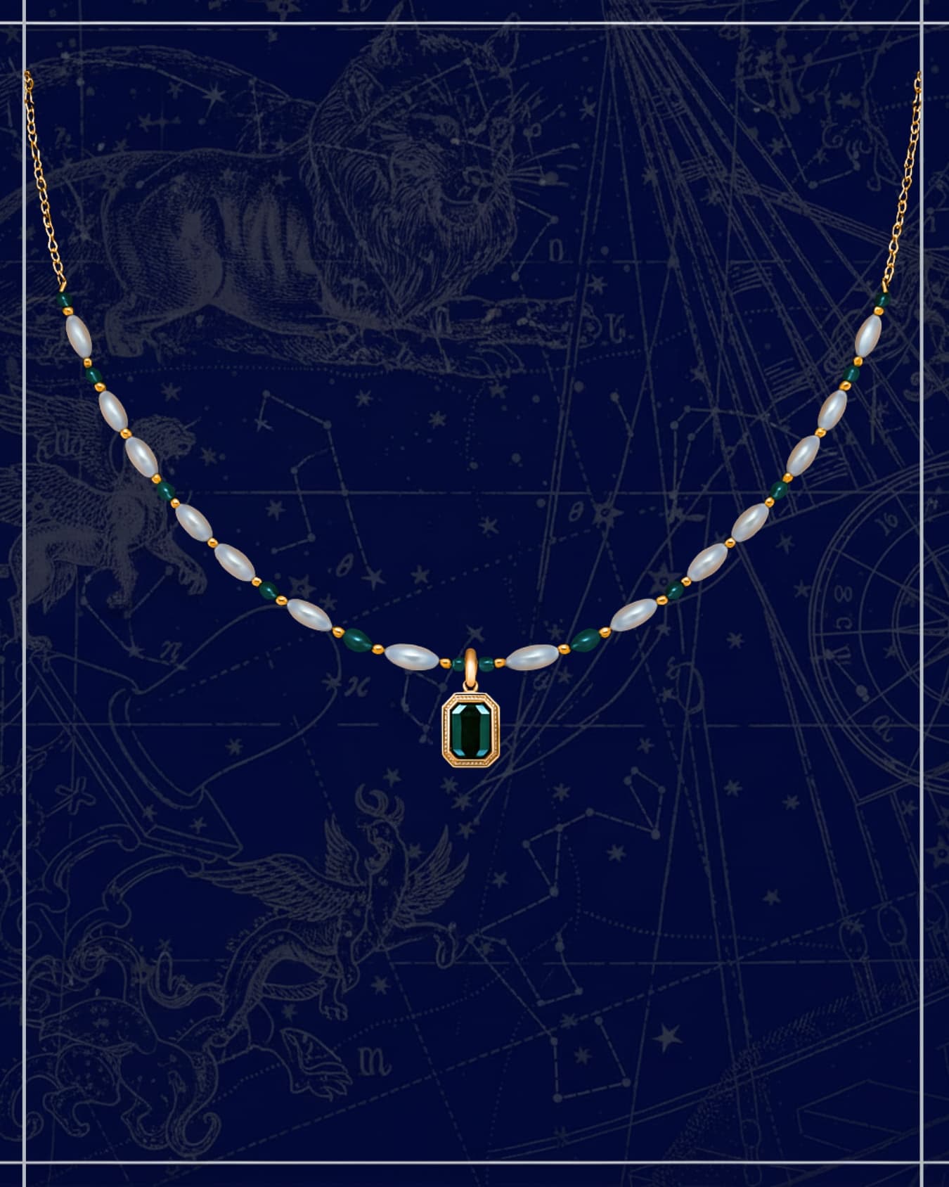 Emerald Dewdrop Necklace