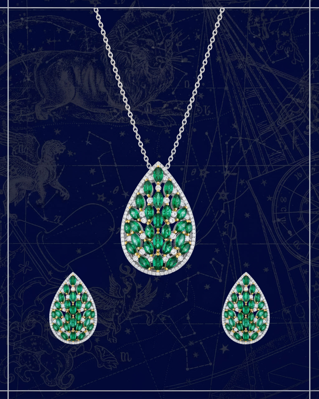 Zaraya Pendant Necklace Set