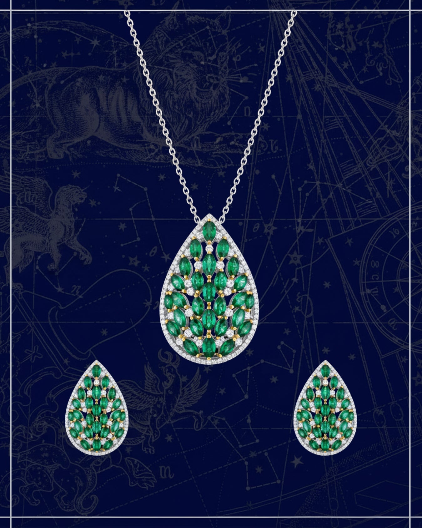 Zaraya Pendant Necklace Set