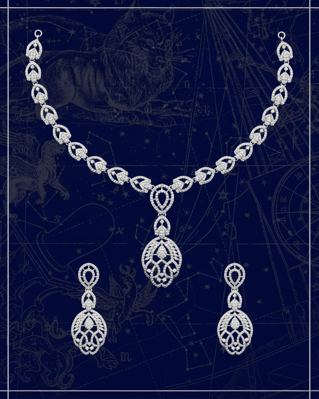 Maira Crest Necklace Set